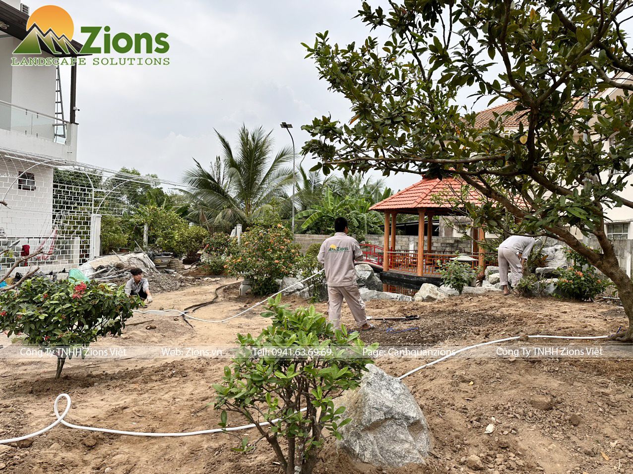 Thiết kế thi công sân vườn tại An Giang